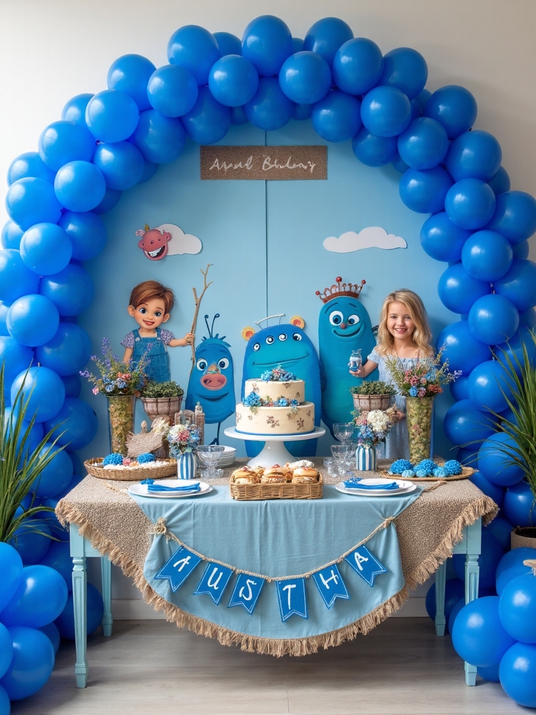 bluey themed birthday celebration