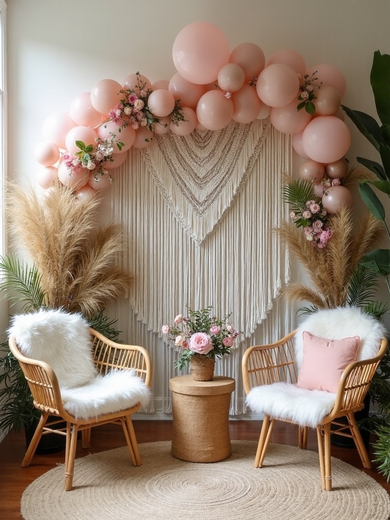 bohemian style birthday celebration
