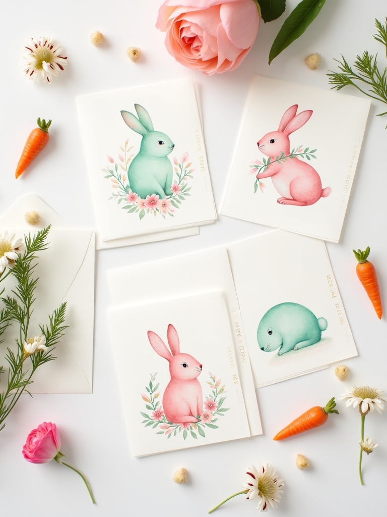 bunny themed invitation suite perfection creation