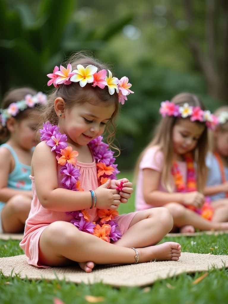 ceremonial flower garland crafting tradition