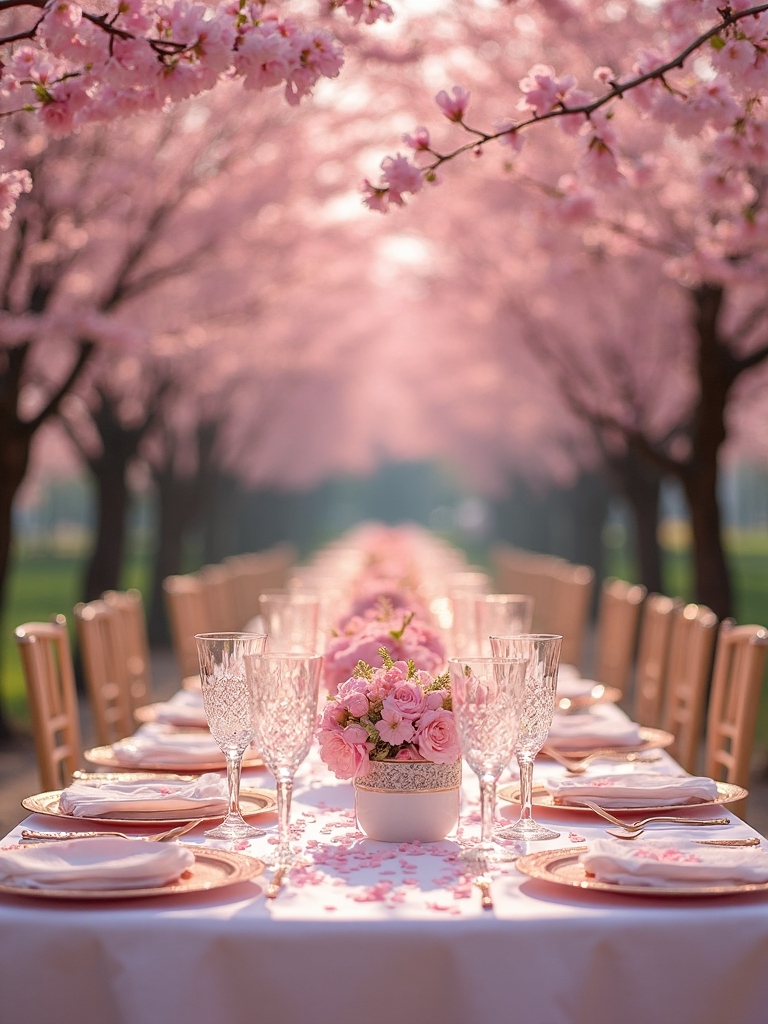 cherry blossom invitation design