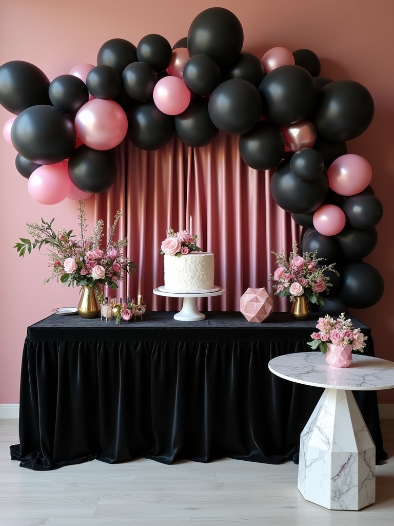 chic trendy stylish birthday bash