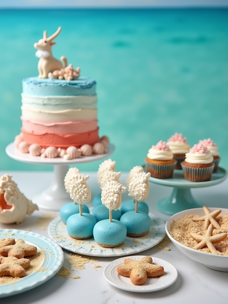 coastal elegance dessert showcase