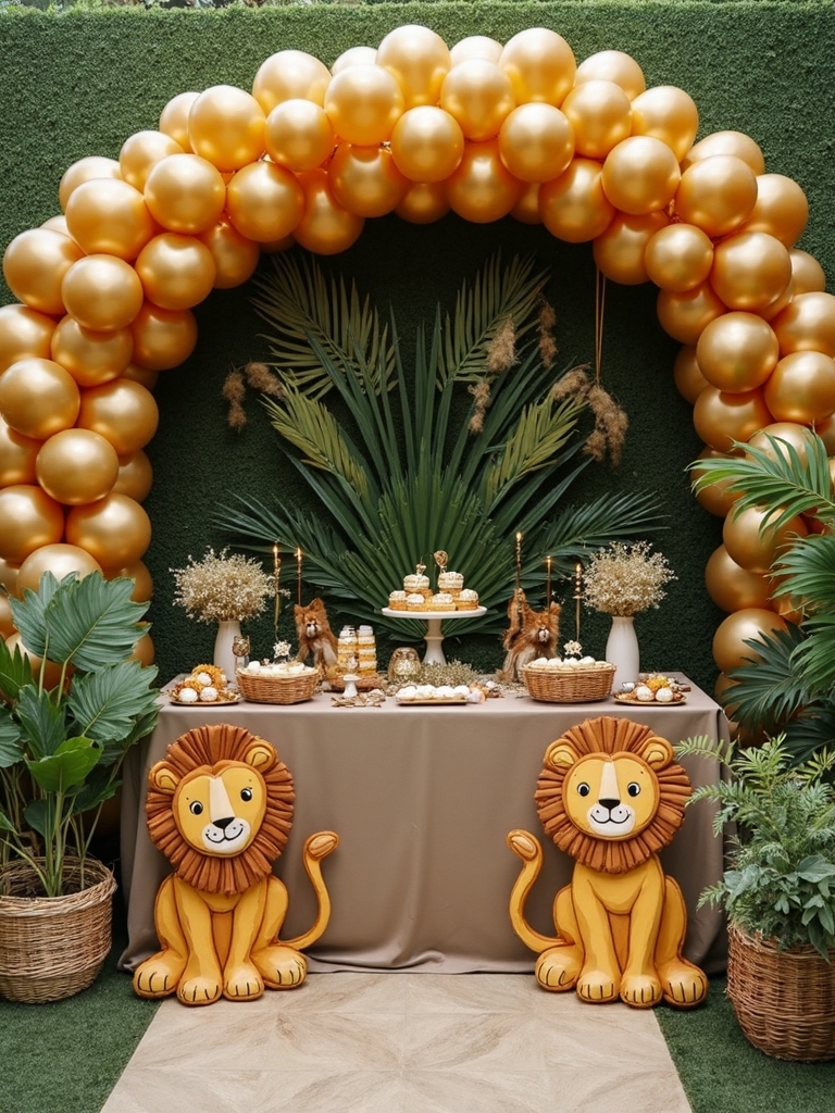 colorful balloon arches design