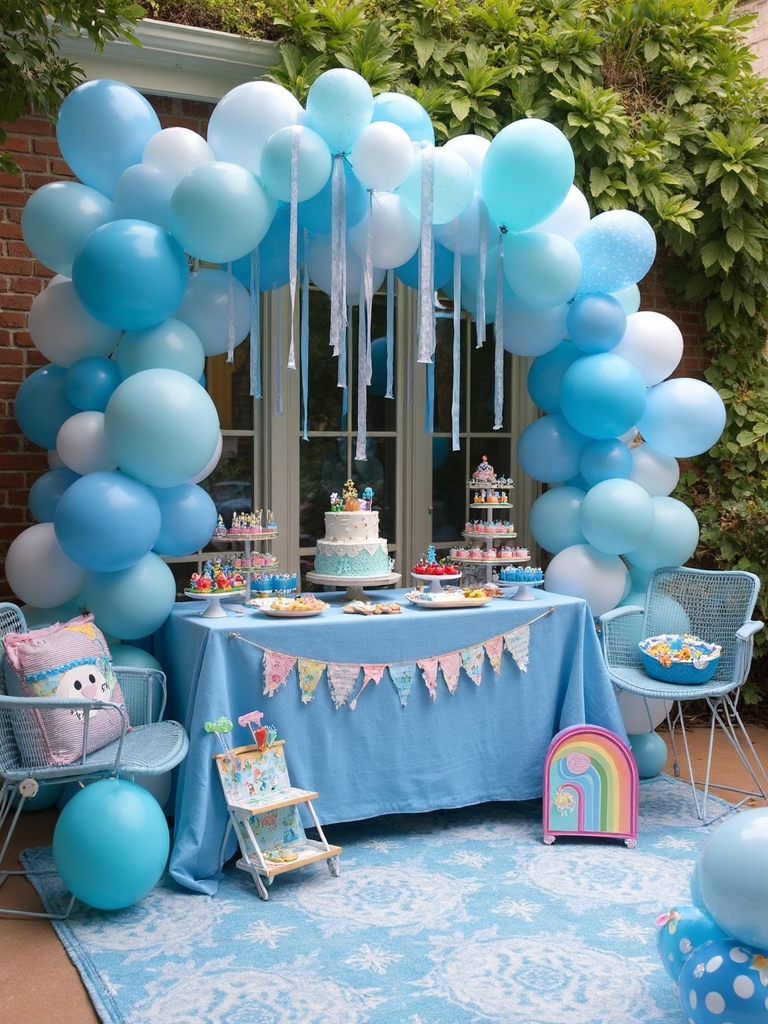 colorful bluey birthday celebration