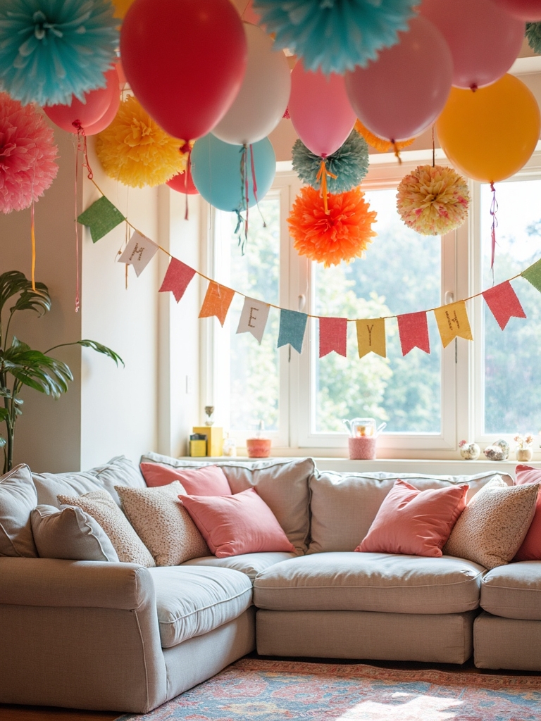 colorful diy birthday decorations