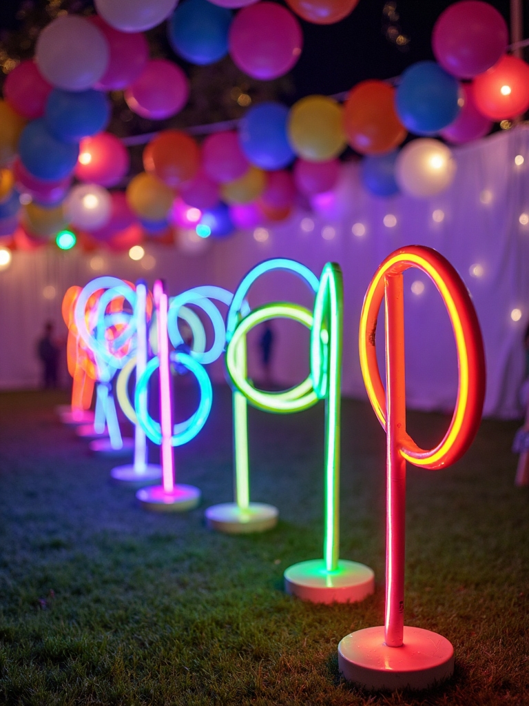 colorful tossing game activity