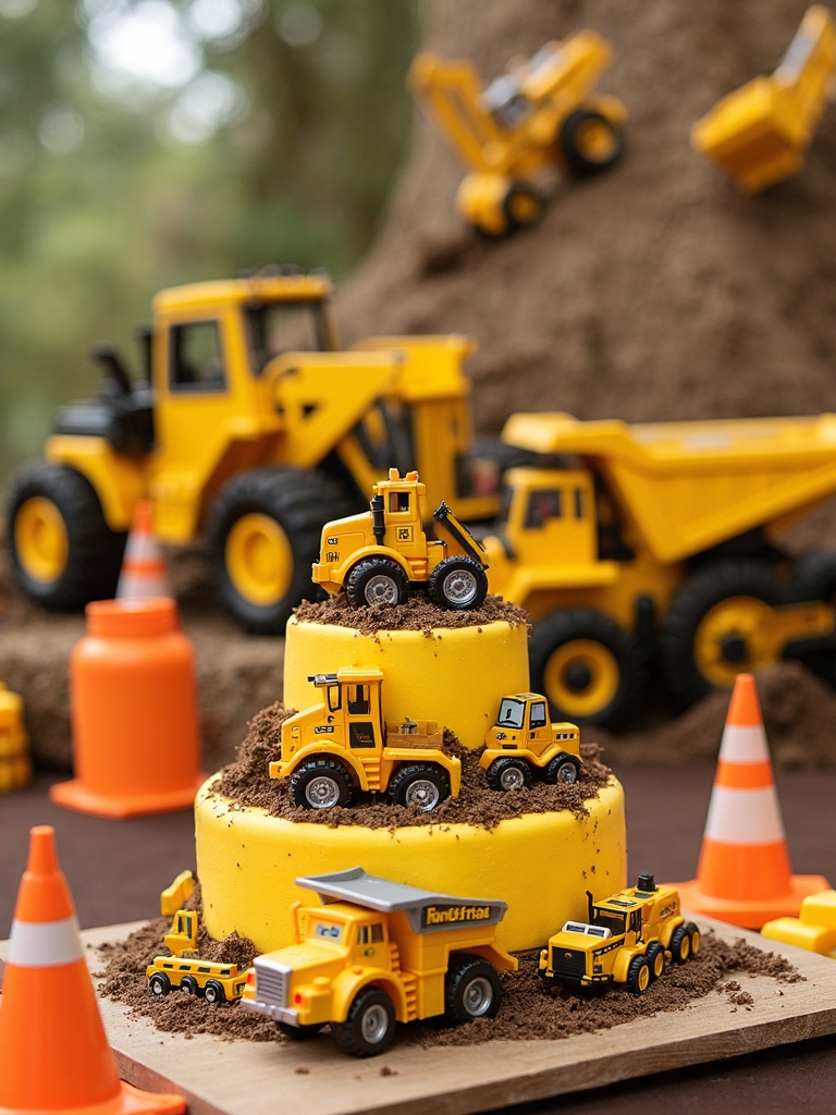 construction themed centerpiece ideas