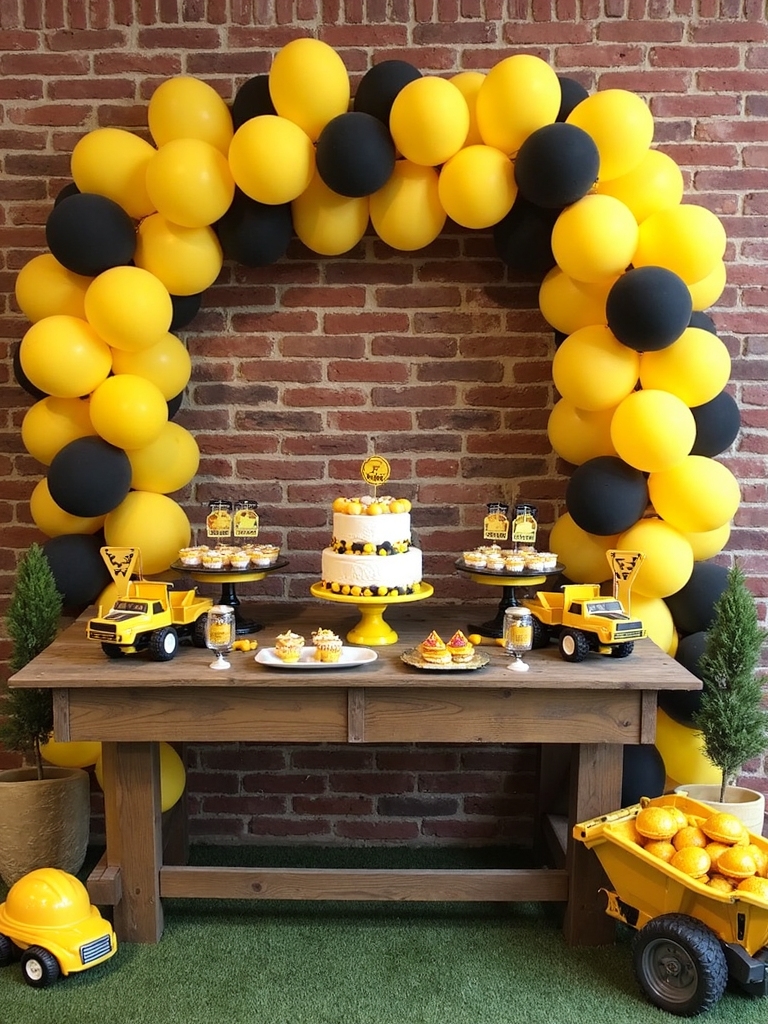 construction themed photo backdrop