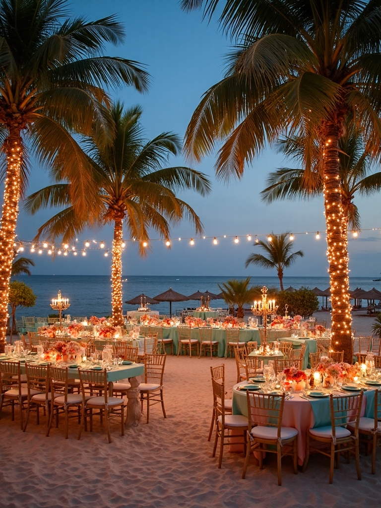 dazzling palm tree lights