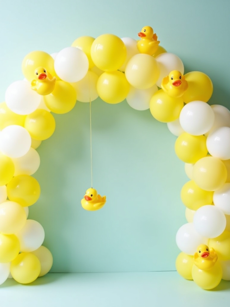 decorating with inflatable duck balloons