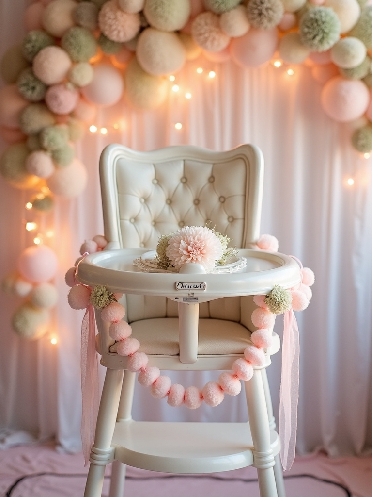 decorative pom pom garlands