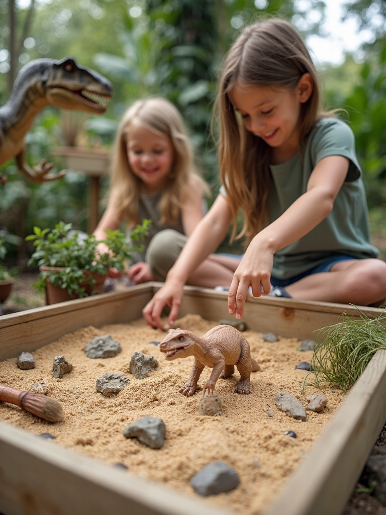 dinosaur excavation interactive station