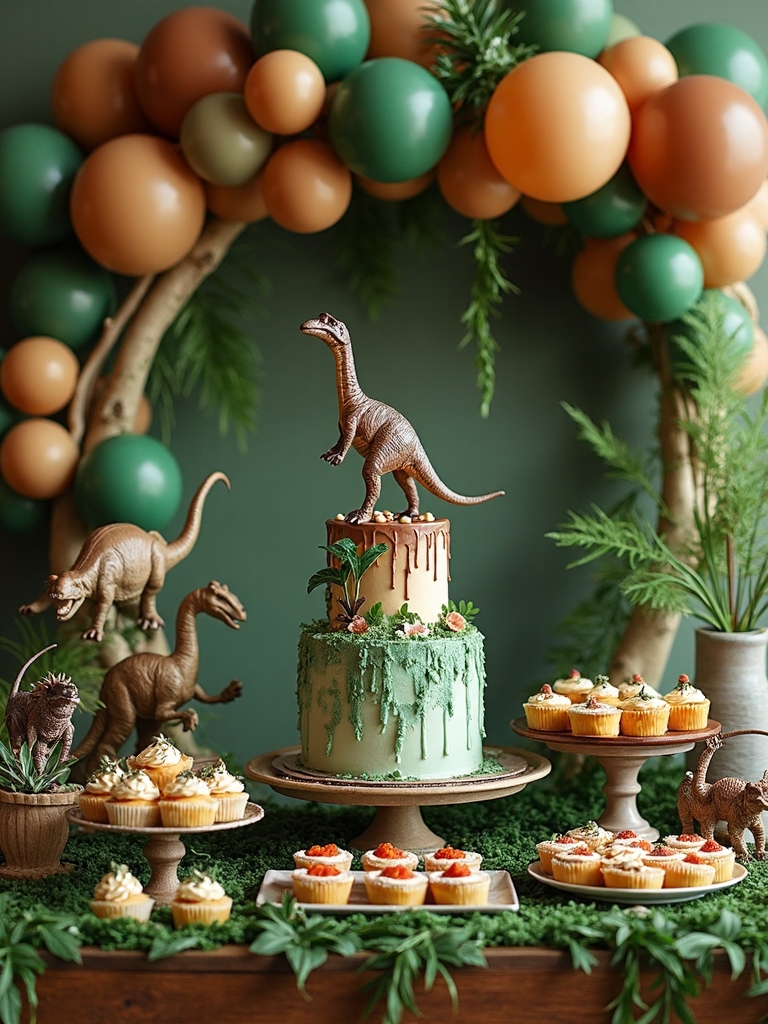 dinosaur themed table decorations