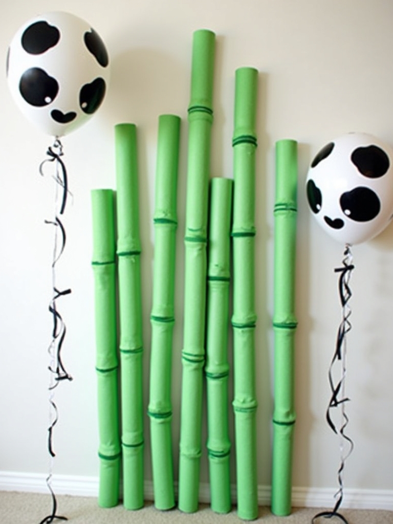 diy pool noodle bamboo decorating