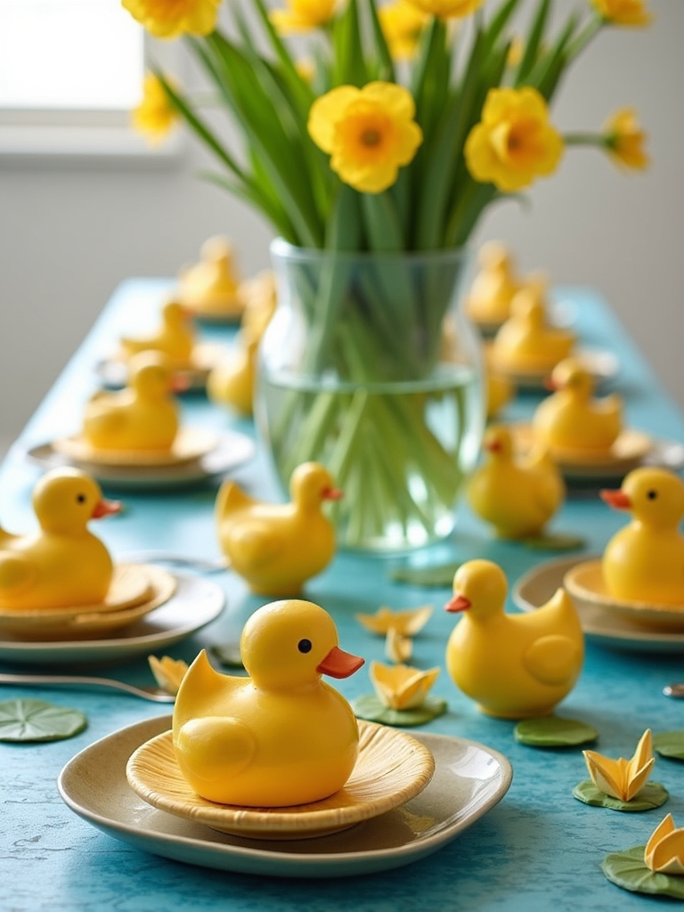 duck themed table arrangements