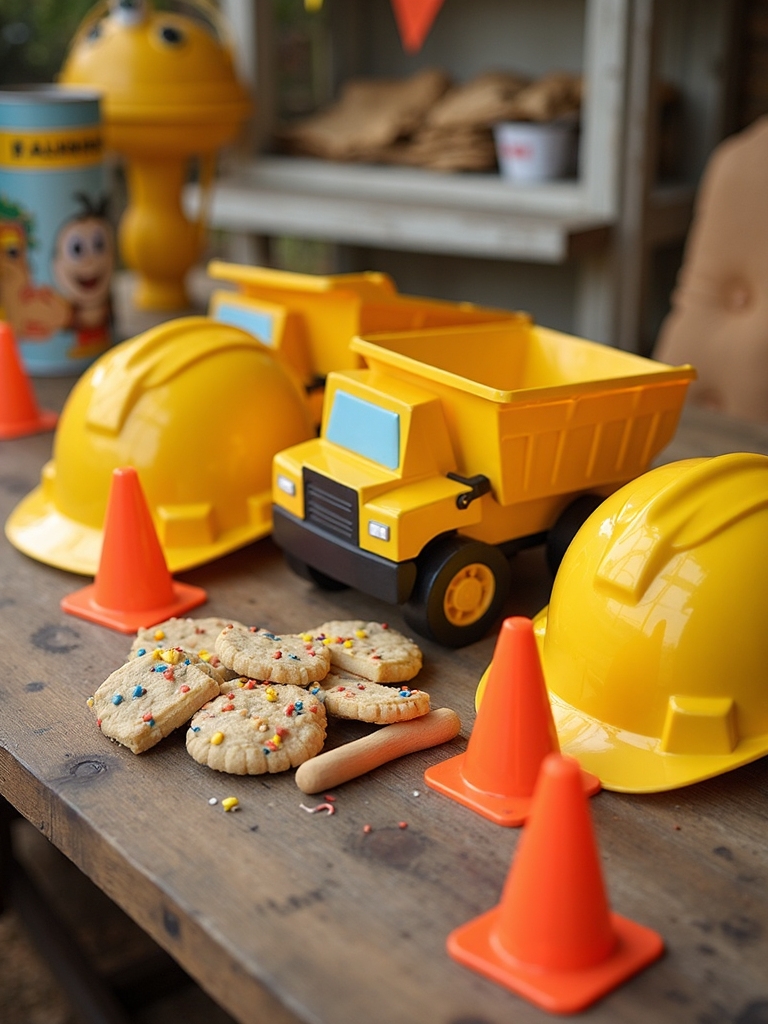 dump truck themed goodies