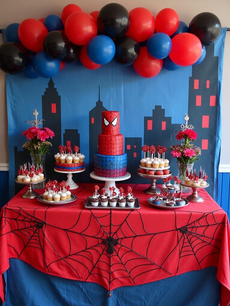 elegant halloween themed display