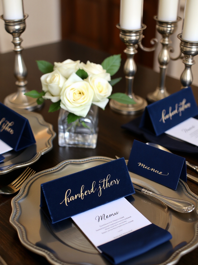elegant royal blue design