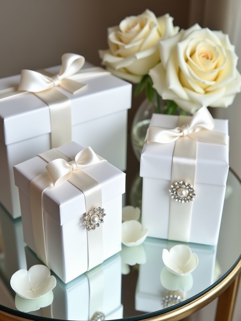 elegant white party accessories