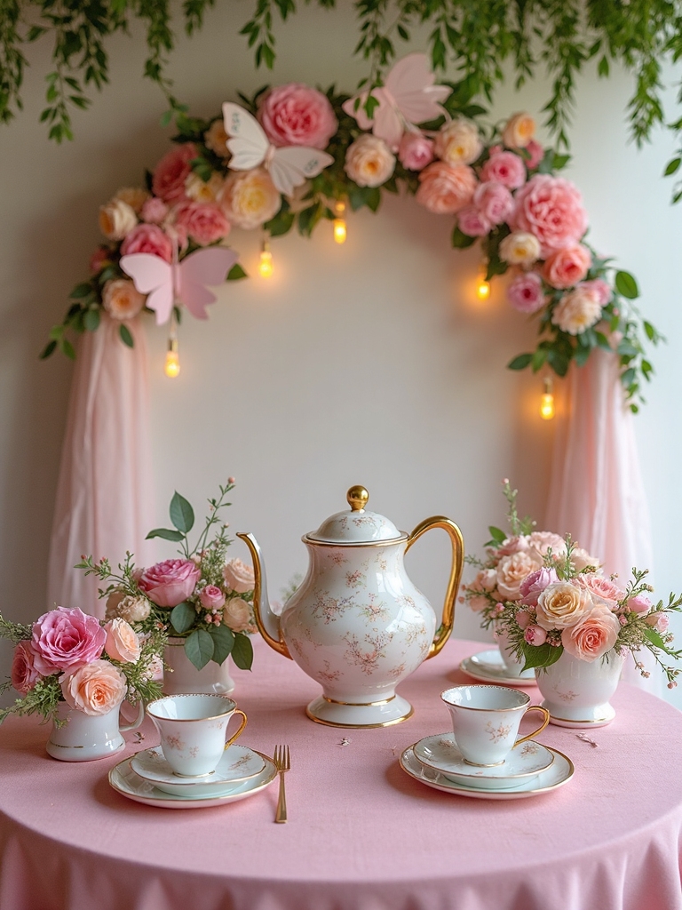 enchanted outdoor tea gathering
