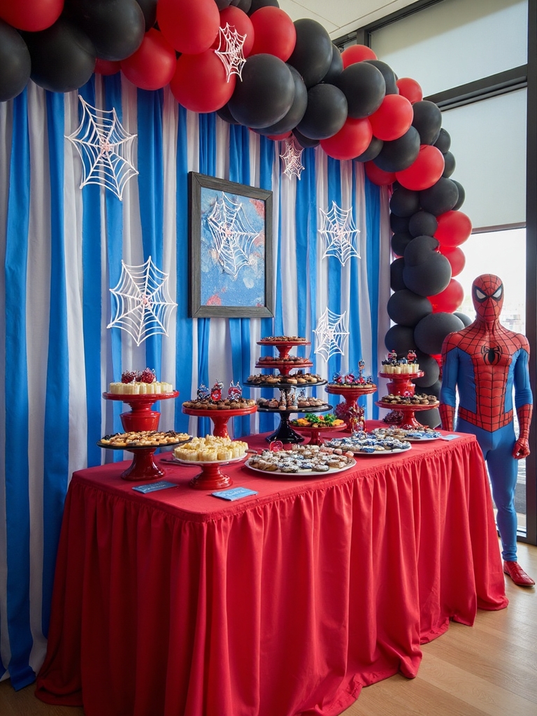 engaging halloween spider decor