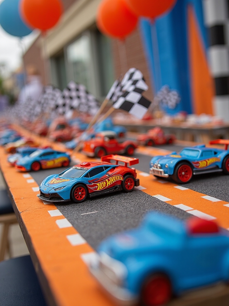 exciting car racing event