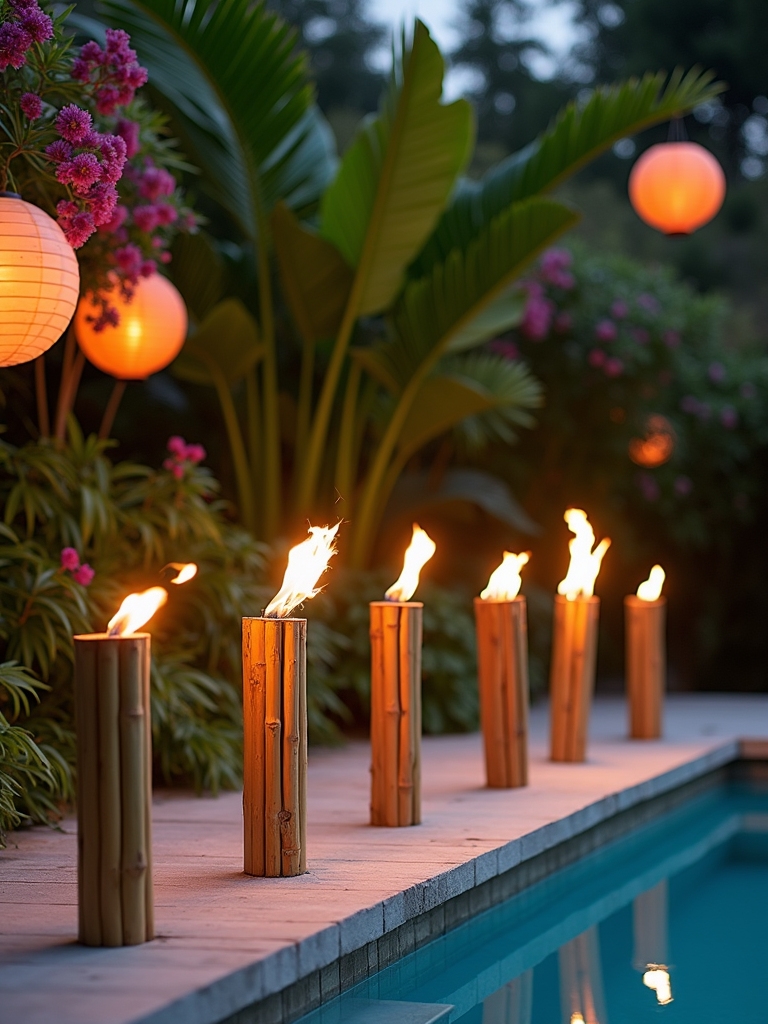 festive outdoor lighting arrangement