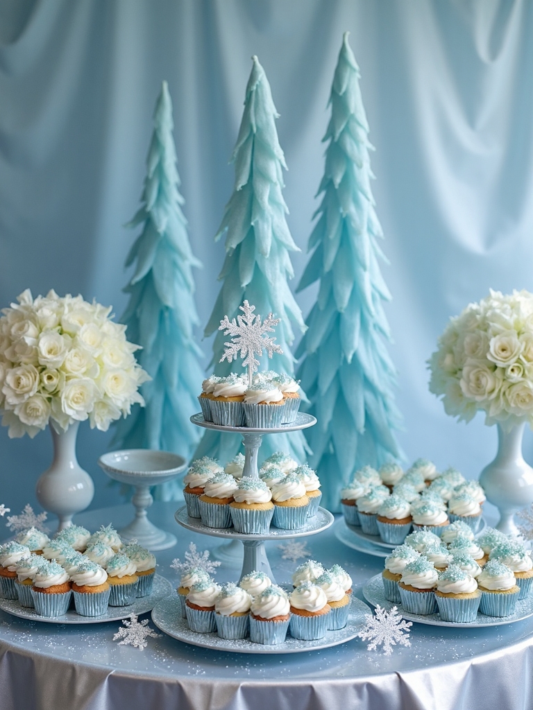 frozen themed dessert display
