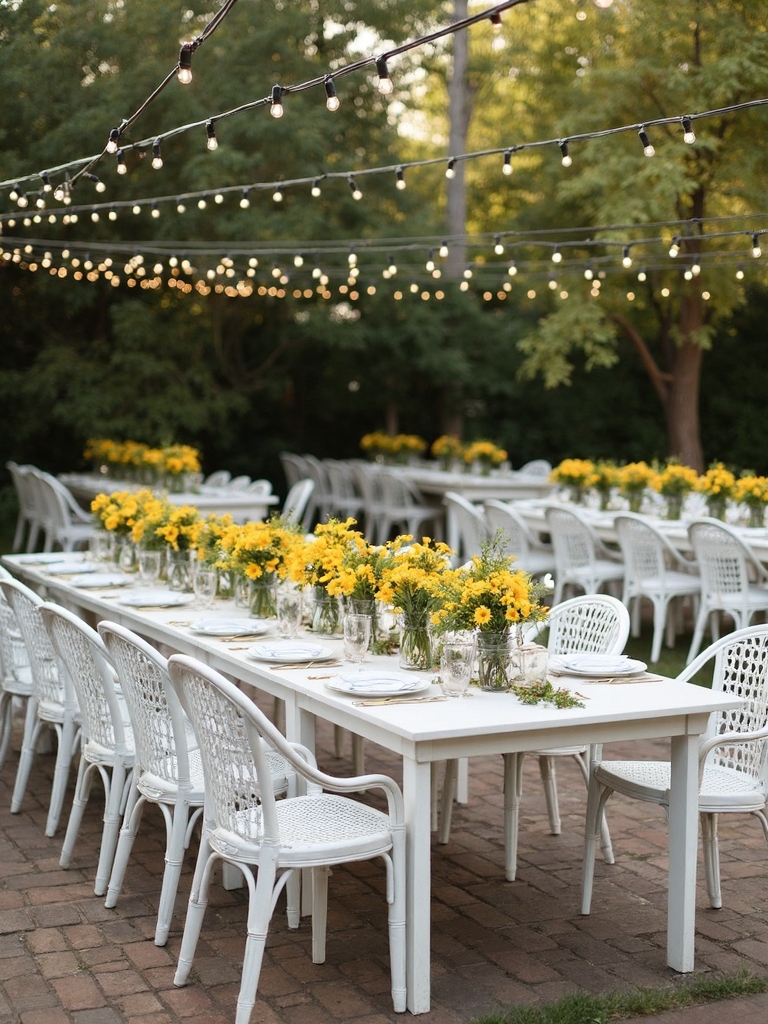garden seating area arrangement