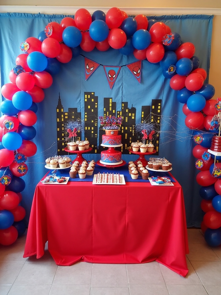 heroic birthday celebration entrance