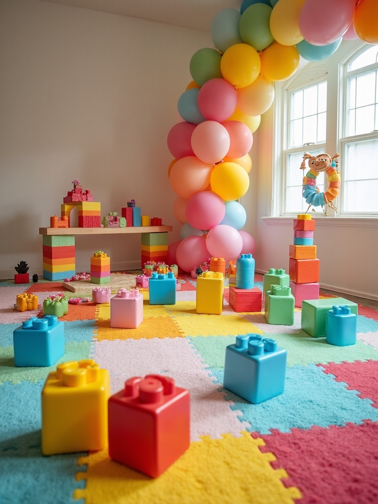 large colorful construction toys