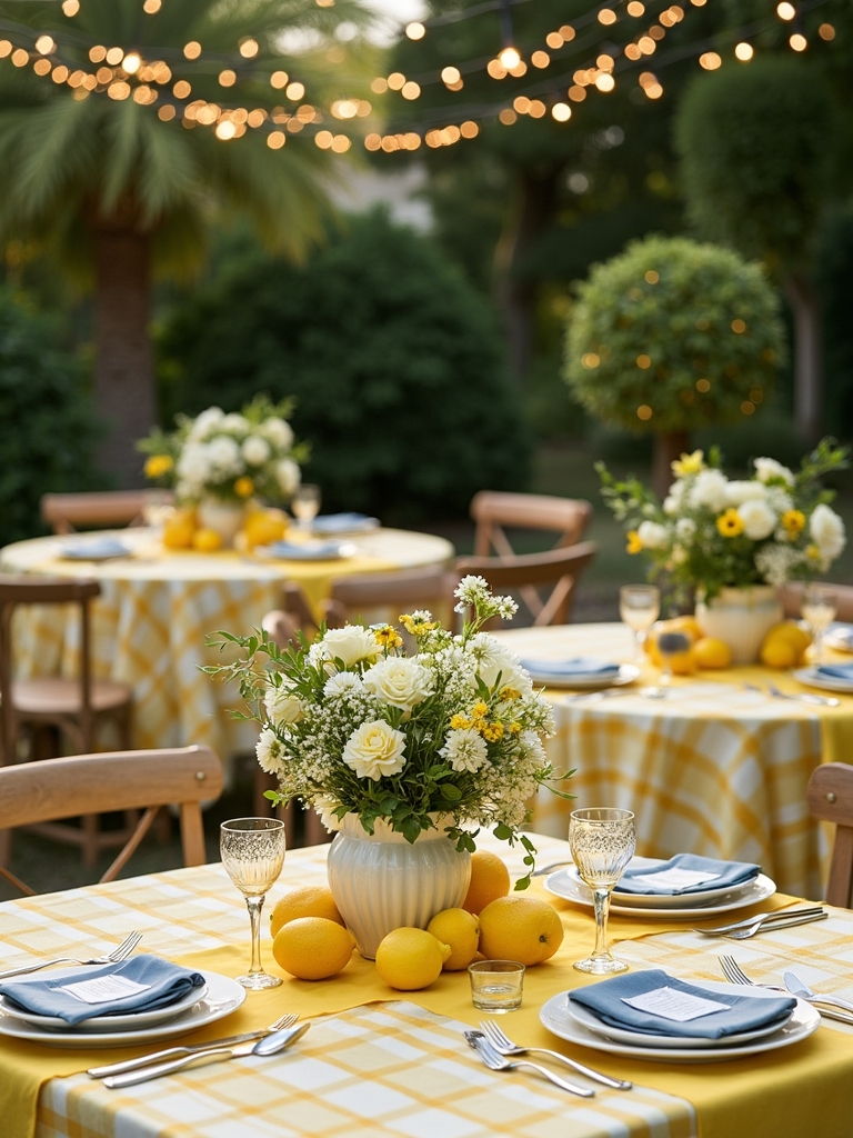 lemon infused outdoor garden celebration