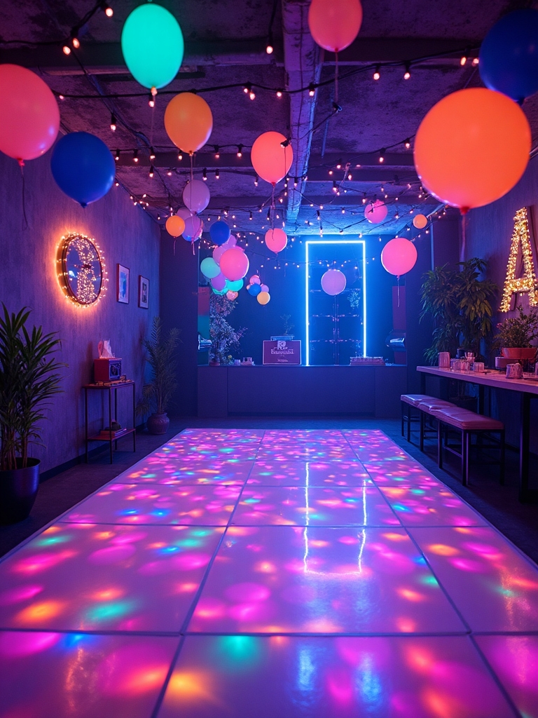 luminous dance party event