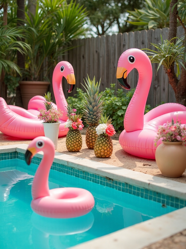 lush poolside summer celebration