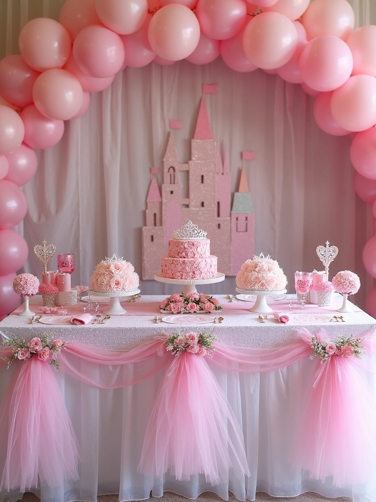 magical celebration with princesses
