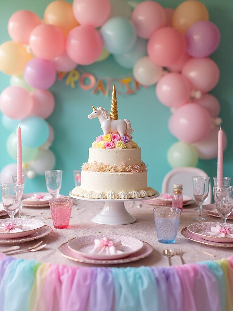 magical unicorn themed celebration