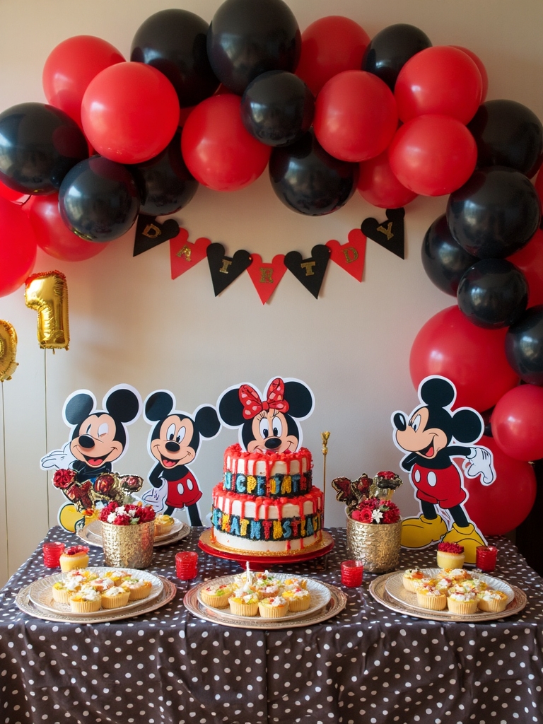 mickey mouse themed welcome signs