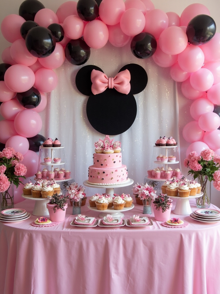 minnie mouse themed invitations