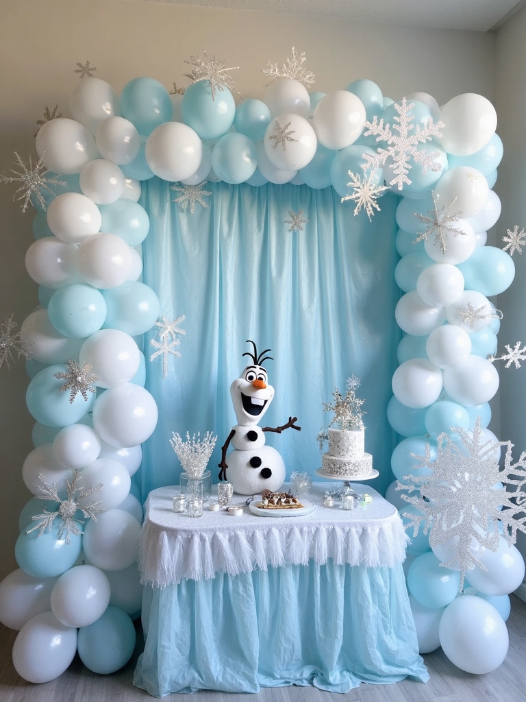olaf s snowman crafting station