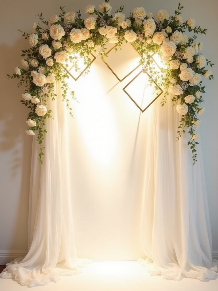 opulent shimmering photo backdrop designs