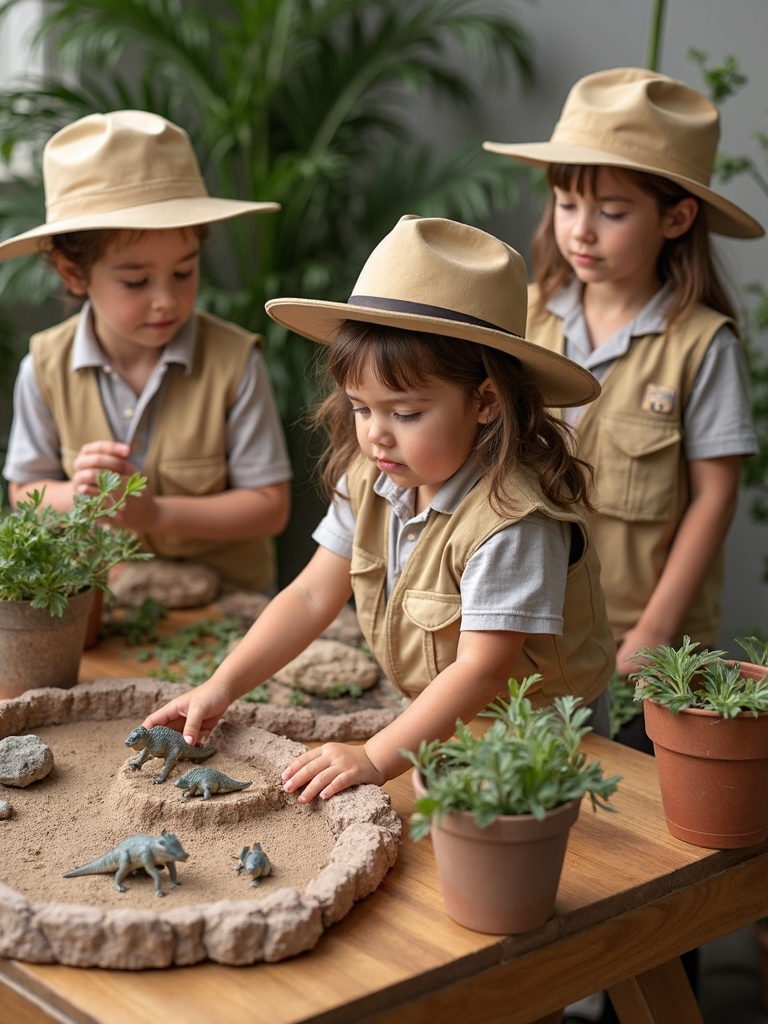paleontologist costume creation area