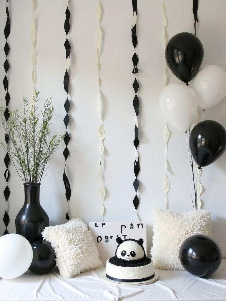 panda themed birthday party celebration