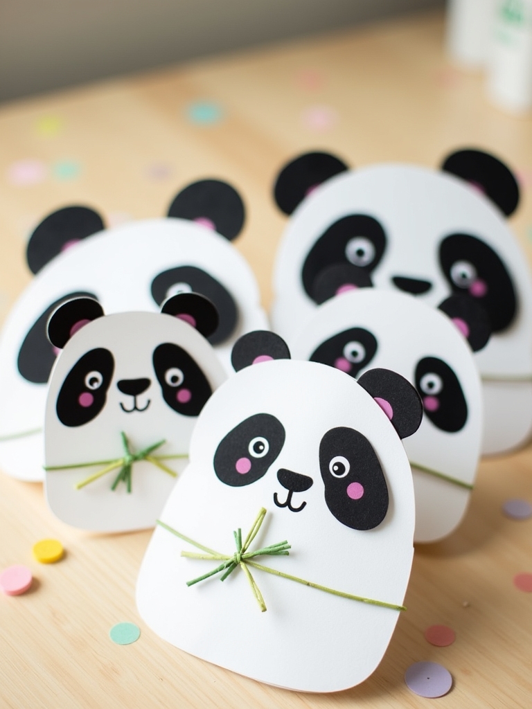 personalized panda party invitations