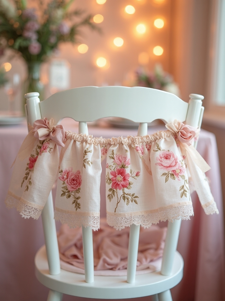 retro decorative fabric banners