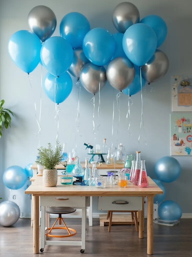science themed birthday celebration