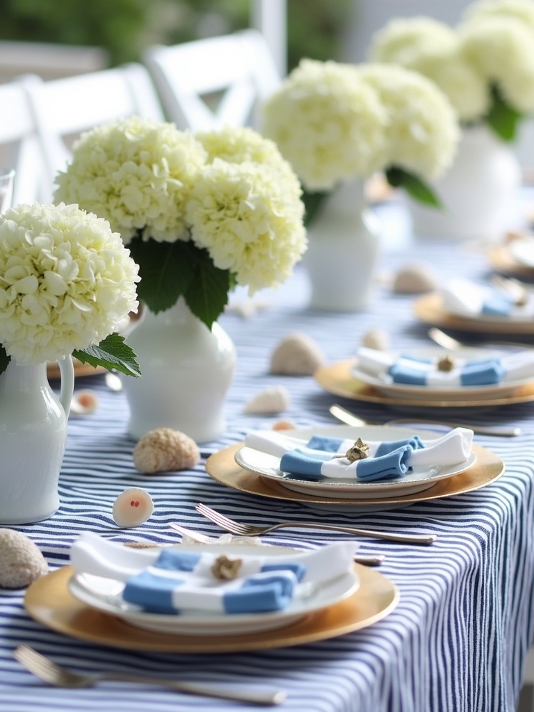 seaside inspired birthday floral arrangements