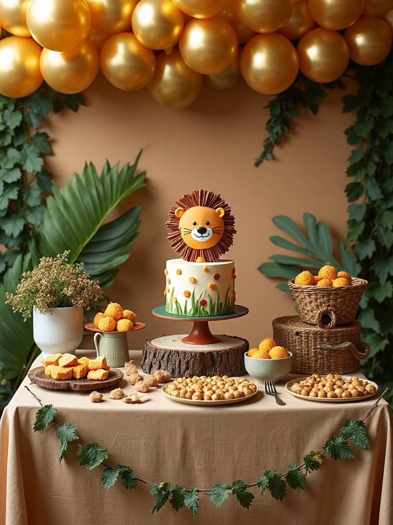 simba themed party decorations ideas