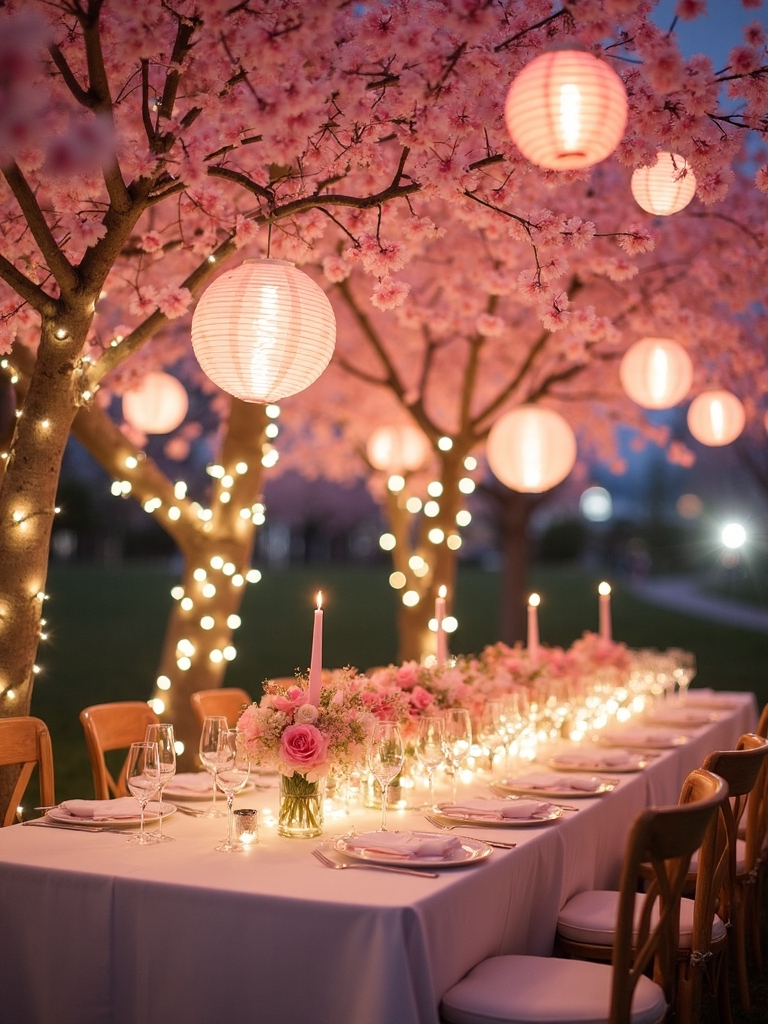 soft illuminated lanterns showcase