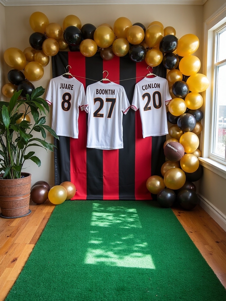 sports themed photo booth props
